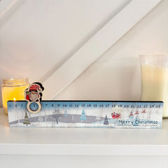 Personalised Christmas Advent Countdown Sleigh Slider - Festive Decor