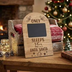 Children's Reindeer Wooden Christmas Countdown Chalkboard Sign for Festive Fun