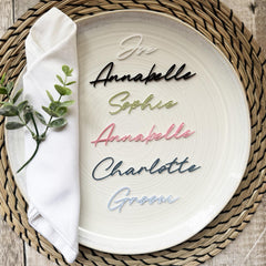 Custom Wedding Acrylic Place Names for Reception Tables and Celebrations