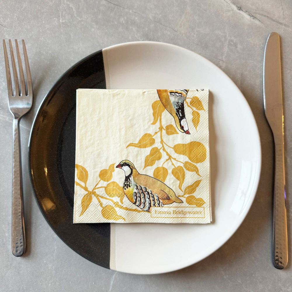 emma-bridgewater-partridge-in-a-pear-tree-cocktail-paper-napkins-x-20|C1059060|Luck and Luck| 1