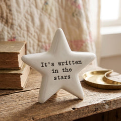 East of India Porcelain Star Mini Token – It's Written in the Stars Meaningful Gift