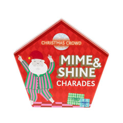 Santa Mime & Shine Christmas Charades Party Game Red Festive Family Entertainment