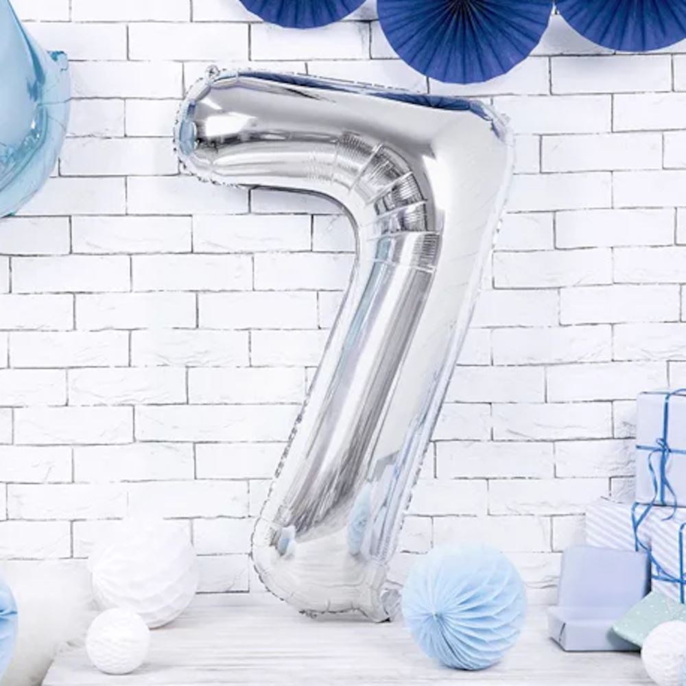 large-foil-silver-number-7-balloon-86cm-birthday-decoration|FB1M-7-018|Luck and Luck| 1