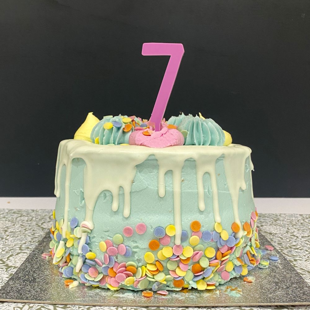 acrylic-number-7-birthday-cake-topper-any-colour|LLWWNUMBER7CTA|Luck and Luck| 1