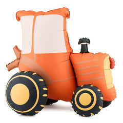 Standing Tractor Foil Balloon Decoration for Farm Birthday Party