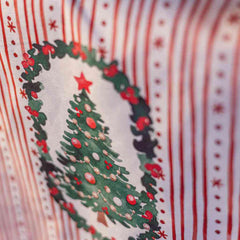 Red Green Christmas Tree Polyester Table Runner Festive Holiday Dining Table Decor 3m