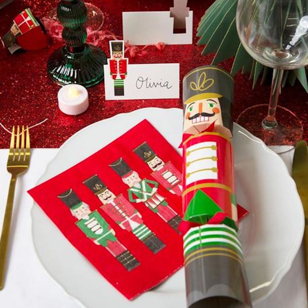 christmas-party-paper-nutcracker-soldier-napkins-red-green-gold-x-16|BC-NUT-NAPKIN|Luck and Luck| 1