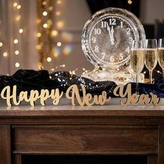Happy New Year Standing Table Sign Home Decoration