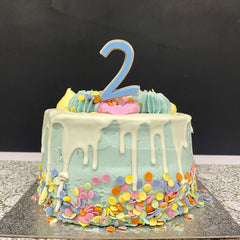 wood-and-acrylic-number-2-birthday-celebration-cake-topper|LLWWNUMBER2CTPA|Luck and Luck| 1