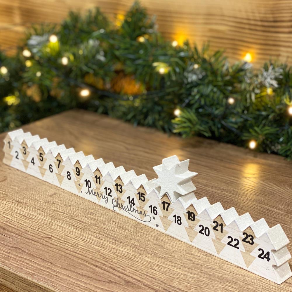 wooden-star-countdown-ruler-advent-calendar-ornament|HO718|Luck and Luck| 1