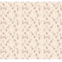 PartyDeco Childrens Mice Design Paper Tablecloth, Birthday, Ivory