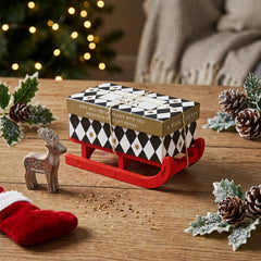 Movie Trivia Mini Sleigh Christmas Party Game Red White Festive Entertainment