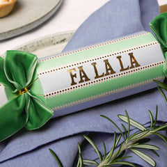 Yvonne Ellen Fa La La Christmas Crackers Green Festive Party Tableware Set of 6