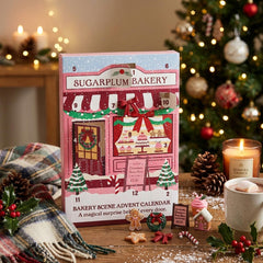 Sugarplum Bakery Christmas 12-Day Advent Calendar Pink Paper Festive Countdown Decor