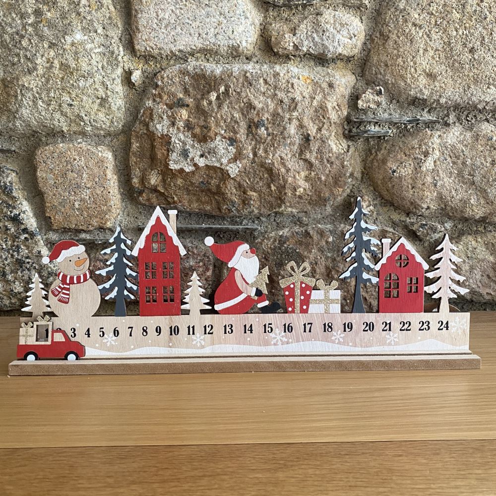 wooden-christmas-scene-advent-calendar-christmas-countdown|94128|Luck and Luck| 1