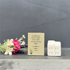 porcelain-house-with-personalised-matchbox-i-wish-you-live-nearer|LLUV5650|Luck and Luck| 1