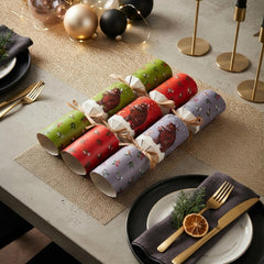 Gruffalo Christmas Crackers Green Red Festive Party Table Decorations Set of 6