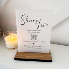 Classic Personalised Share the Love Sign - Opaque