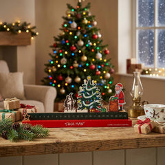 Wood Christmas Advent Slider Stick Man Countdown Green Red Festive Home Decor