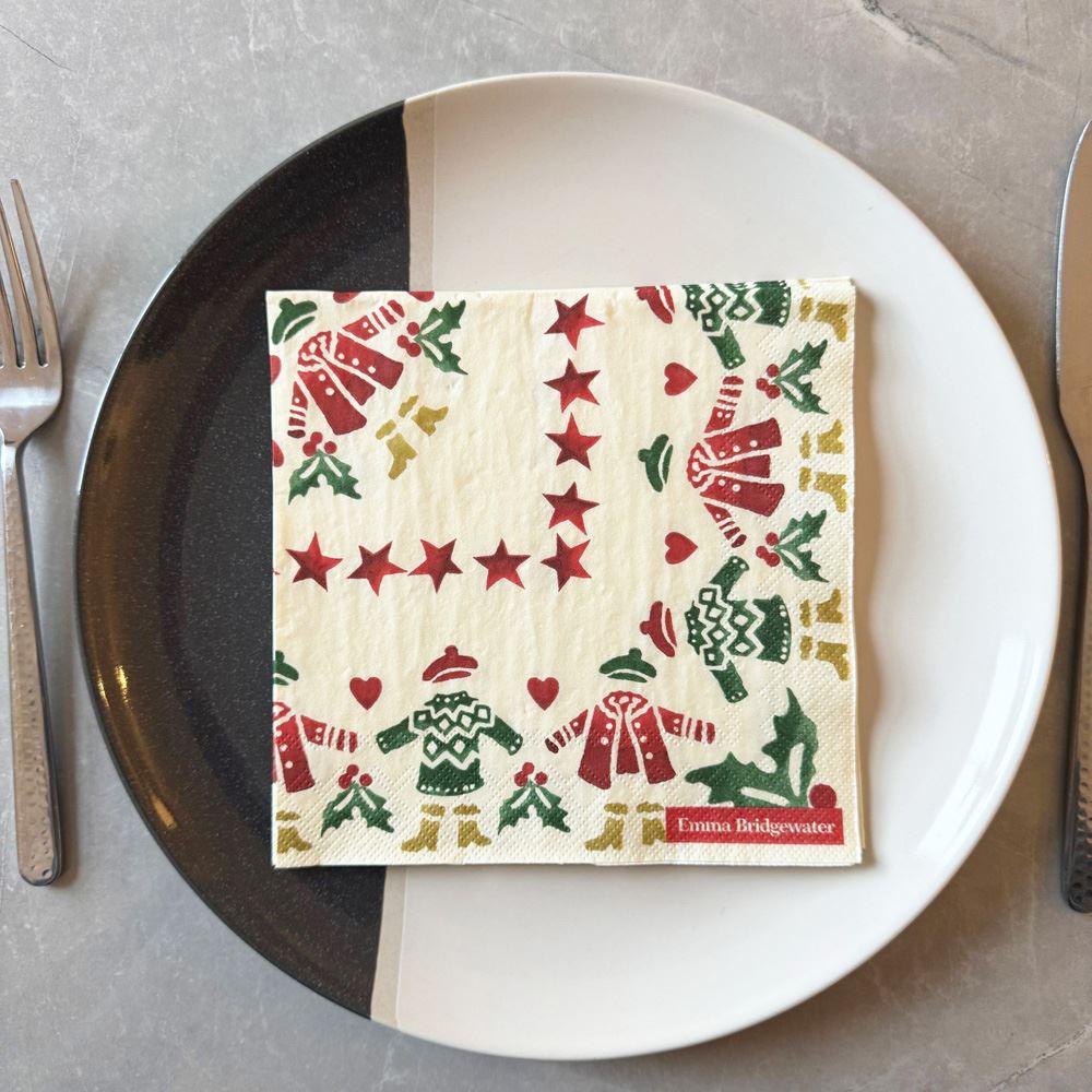 winter-walks-emma-bridgewater-christmas-lunch-paper-napkins-x-20|L1059260|Luck and Luck| 1