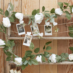 white-rose-artificial-foliage-garland-2m-wedding-decoration|CW-203|Luck and Luck| 1