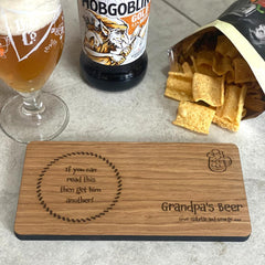 wooden-personalised-coaster-tray-for-beer-whiskey-or-spirit-drinks|LLWWCOASTERTRAYC|Luck and Luck| 1