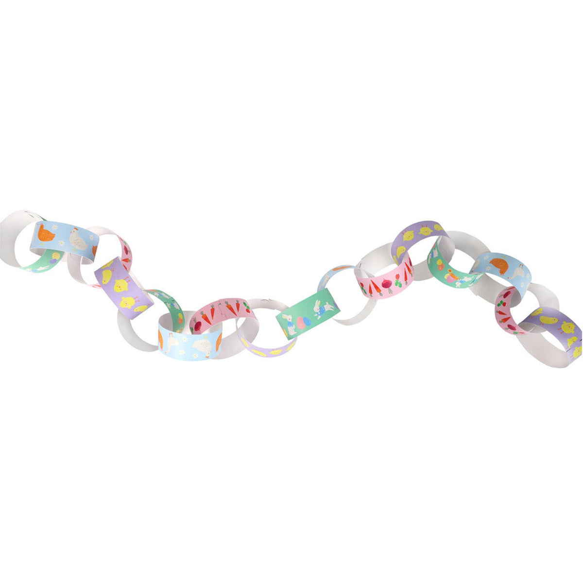 easter-paper-chains-spring-party-decorations-truly-bunny-6-5m|BUNNY-PCHAIN|Luck and Luck| 1