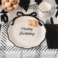 happy-birthday-paper-party-plates-with-bow-design-x-6|TPP39|Luck and Luck| 1