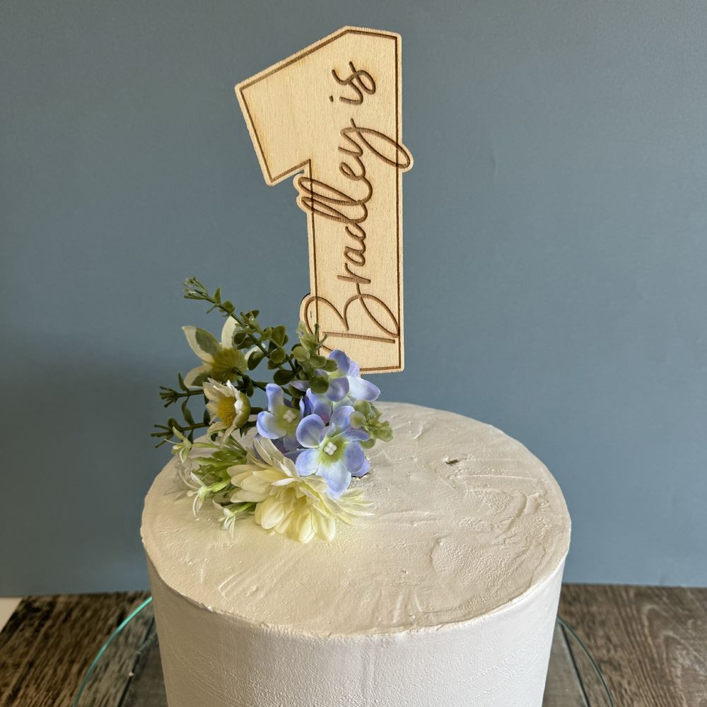 number-1-personalised-wooden-cake-topper|LLWWNUM1CT|Luck and Luck| 1
