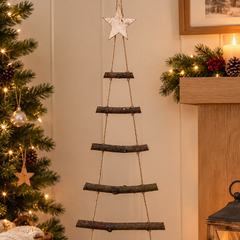Rope ladder Christmas tree