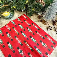 nutcracker-red-christmas-tissue-paper-4-sheets-gift-wrapping|BC-NUT-TISSPAPER-V2|Luck and Luck| 1