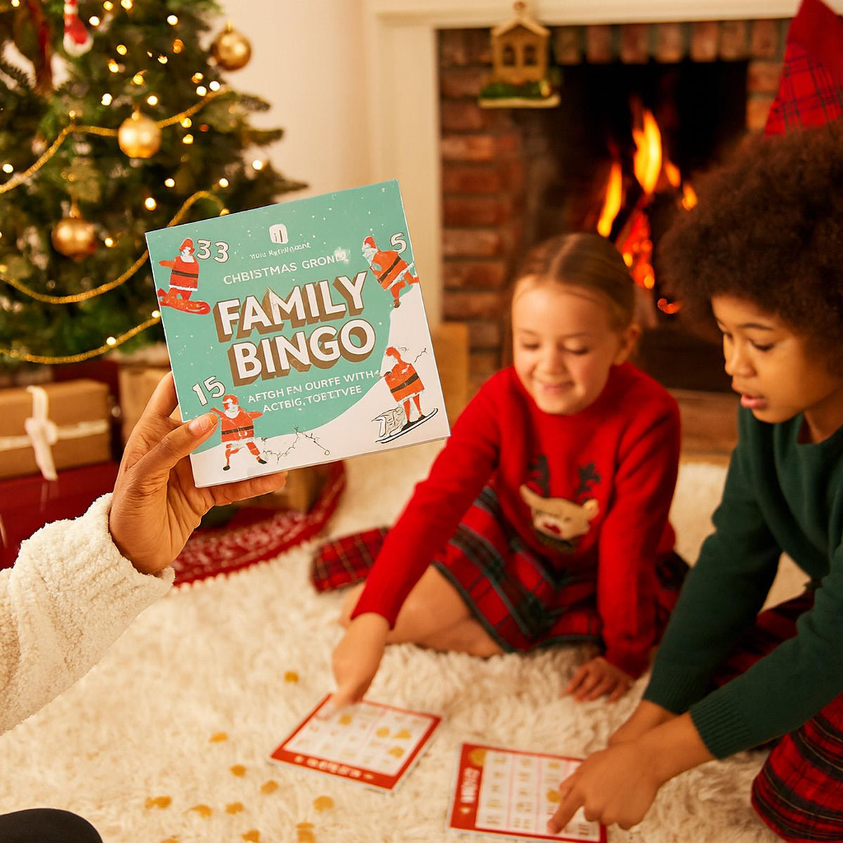 Christmas Family Bingo Game Fun Santa Xmas Day Game Stocking Filler