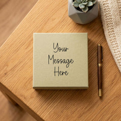 I Wish You Lived Next Door Porcelain Coaster Presented in Personalised Gift Box