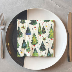 santas-wood-christmas-tree-lunch-paper-party-napkins-x-20|L925360|Luck and Luck| 1