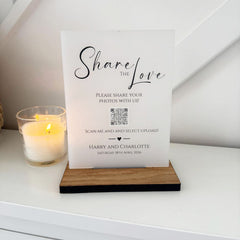 Classic Personalised Share the Love Sign - Opaque