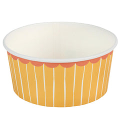 Yellow Paper Ramekin Party Dishes for Birthdays and Celebrations (Pack of 4, 12.5 cm)
