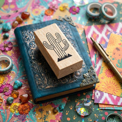 Cactus Rubber Stamp - Scrapbooking Card Making