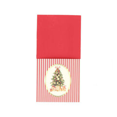Red Christmas Cutlery Holder for Festive Table Settings and Holiday Dining Decor