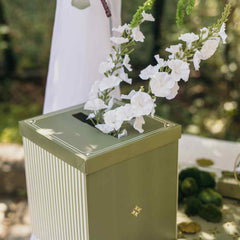 Sage Green Pistachio Wedding Card Box (21 cm x 25 cm)