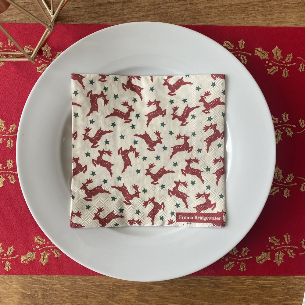 emma-bridgewater-20-paper-luncheon-napkins-reindeer-christmas|L759400|Luck and Luck| 1