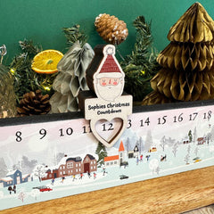 personalised-christmas-advent-slider-christmas-village-countdown|LLUVADVENTD2|Luck and Luck| 1