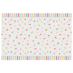 Confetti Design Paper Tablecloth For Colourful Birthday Party Tables And Celebration Decorations (180 x 120 cm)