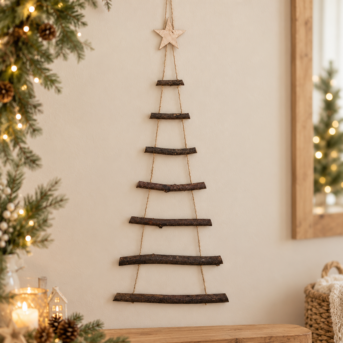 Rope ladder Christmas tree