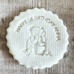 personalised-teddy-embosser-cupcake-icing-stamp-cookie-stamp|LLWWTEDEMBOSS|Luck and Luck| 1