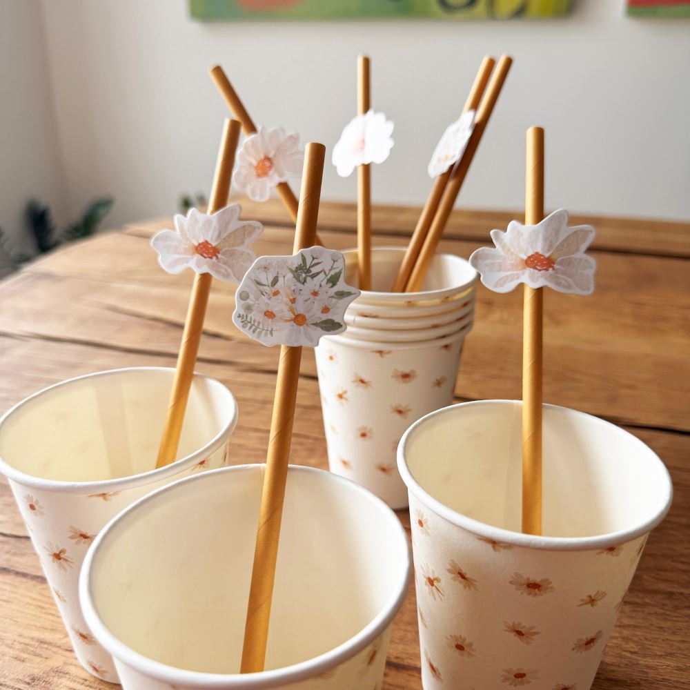 daisy-paper-party-straws-x-12-afternoon-tea-hen-partyware|94771|Luck and Luck| 1