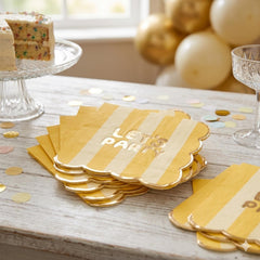 Lets Party Paper Napkins For Colourful Birthday Party Table Settings (Pack of 16, 16.5 cm)