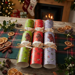 Gruffalo Christmas Crackers Green Red Festive Party Table Decorations Set of 6