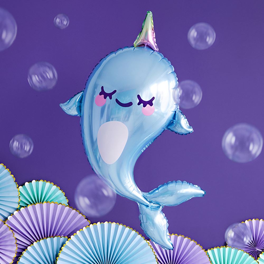 narwhal-whale-foil-party-balloon-decoration|FB62|Luck and Luck| 1