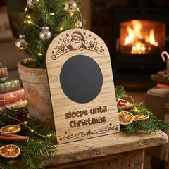 Children's Wooden Christmas Countdown Chalkboard Sign for Festive Family Fun