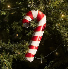 Candy Cane Foil Balloons for Garlands Red White Christmas Party Decor Pack of 5
